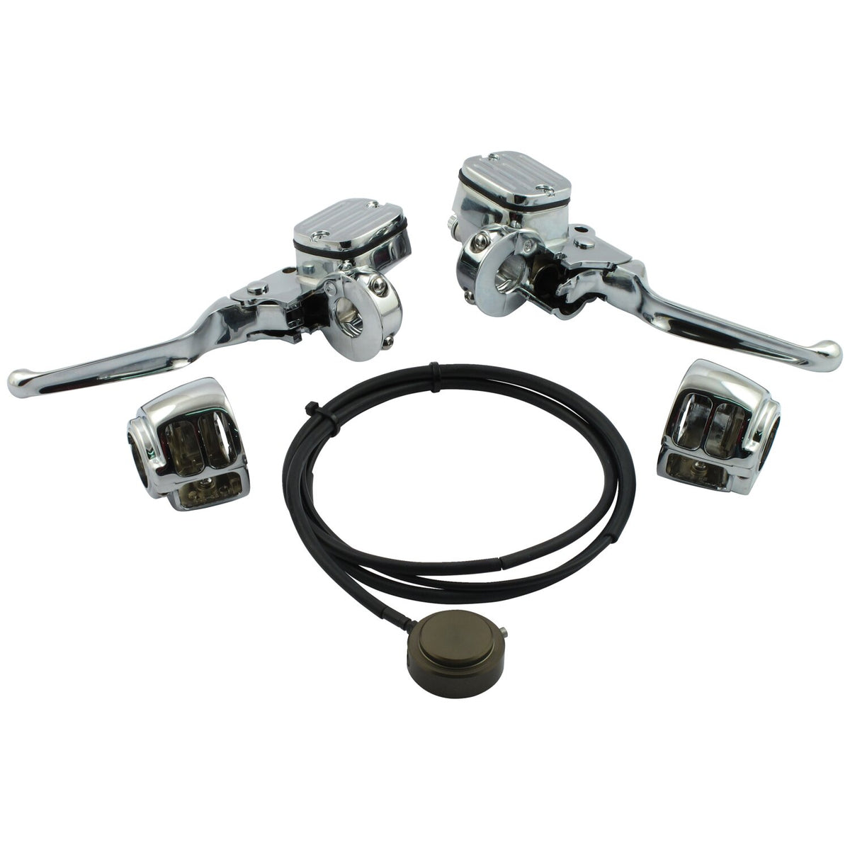 Handlebar control hydr. Clutch conversion kit. Chrome