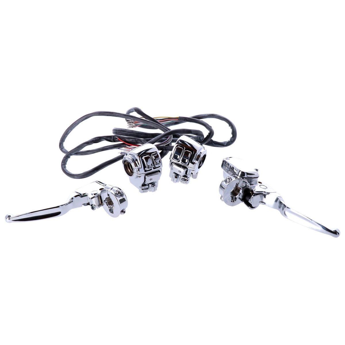 Handlebar control kit chrome