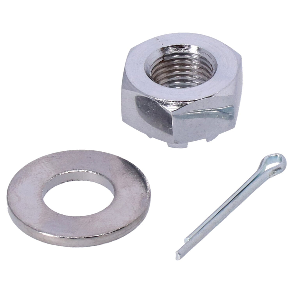 Front wheel axle hardware