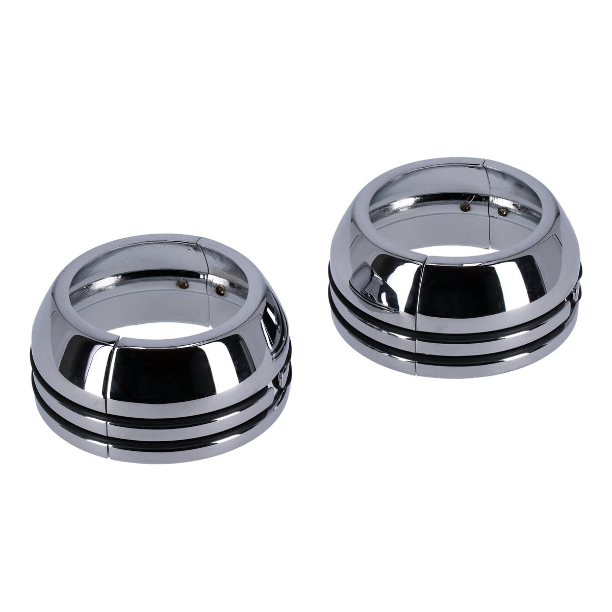2-piece chrome fork boot covers