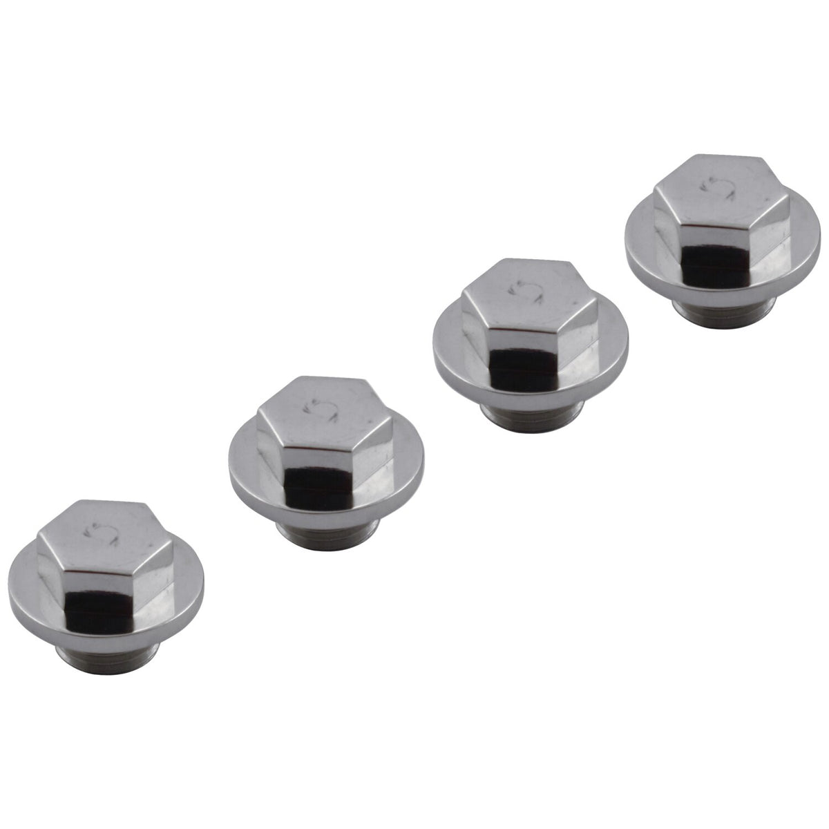 Street Hogs, rocker shaft end plug set. Hex style. Stainless