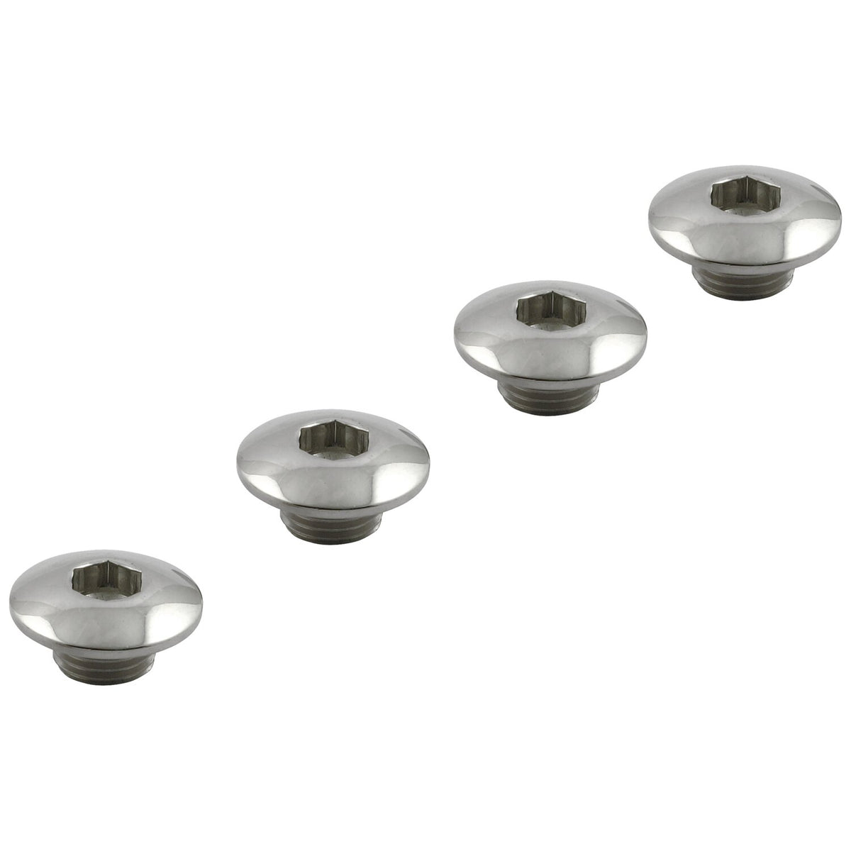 Street Hogs, rocker shaft end plug set. OEM style. Stainless