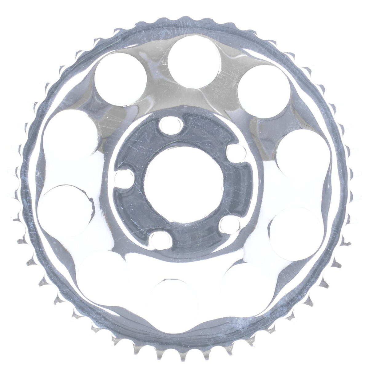Rear sprocket, chrome. 46t
