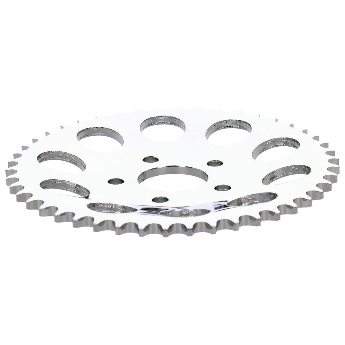 Rear sprocket, chrome. 46t