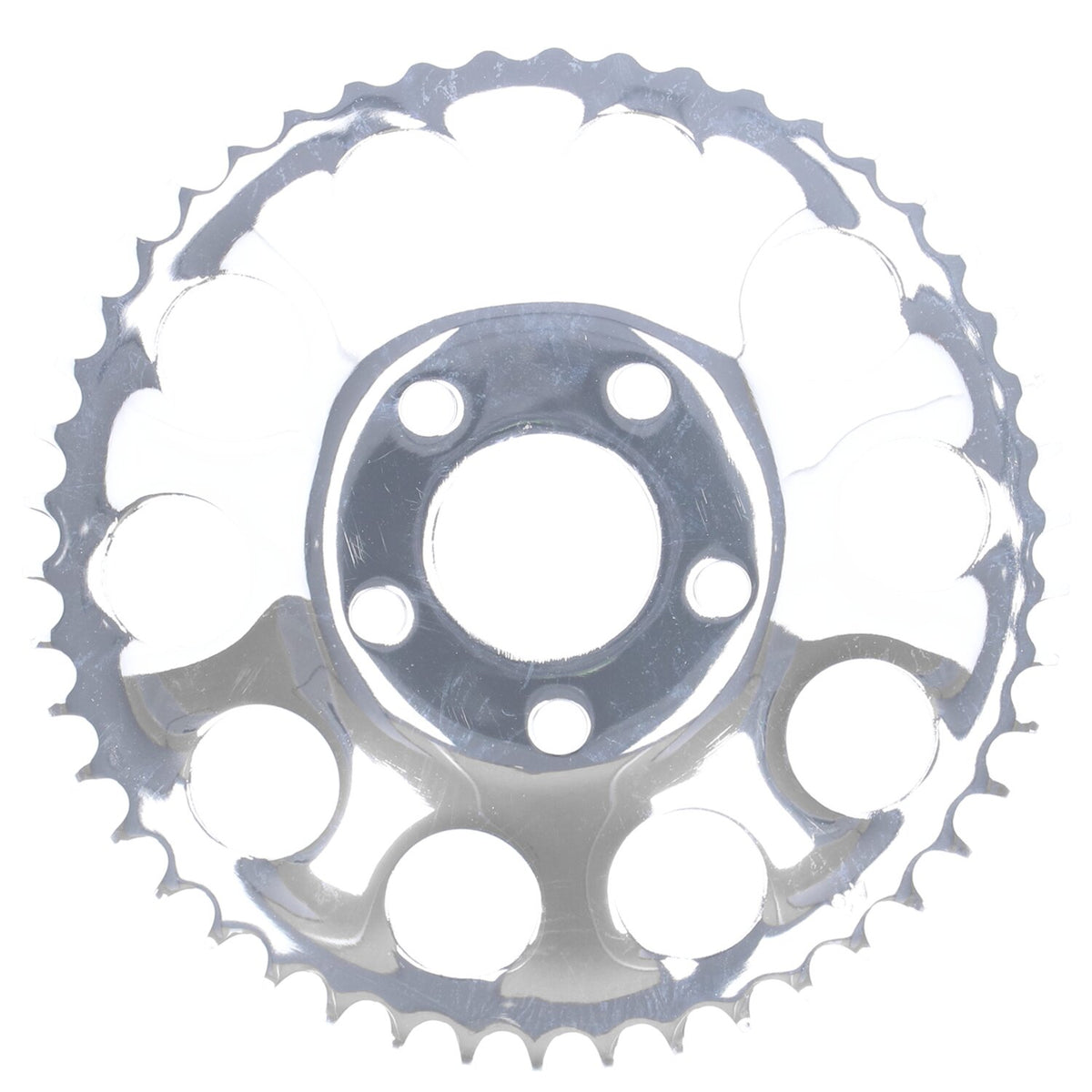 Rear sprocket, chrome. 46t