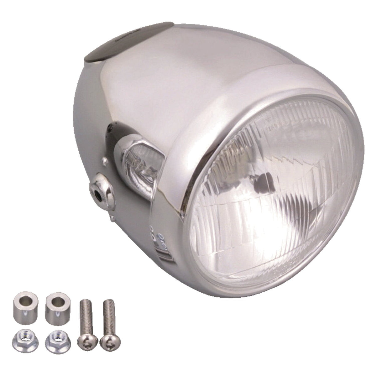 Daytona, Vintage 5-3/4" headlamp. Chrome
