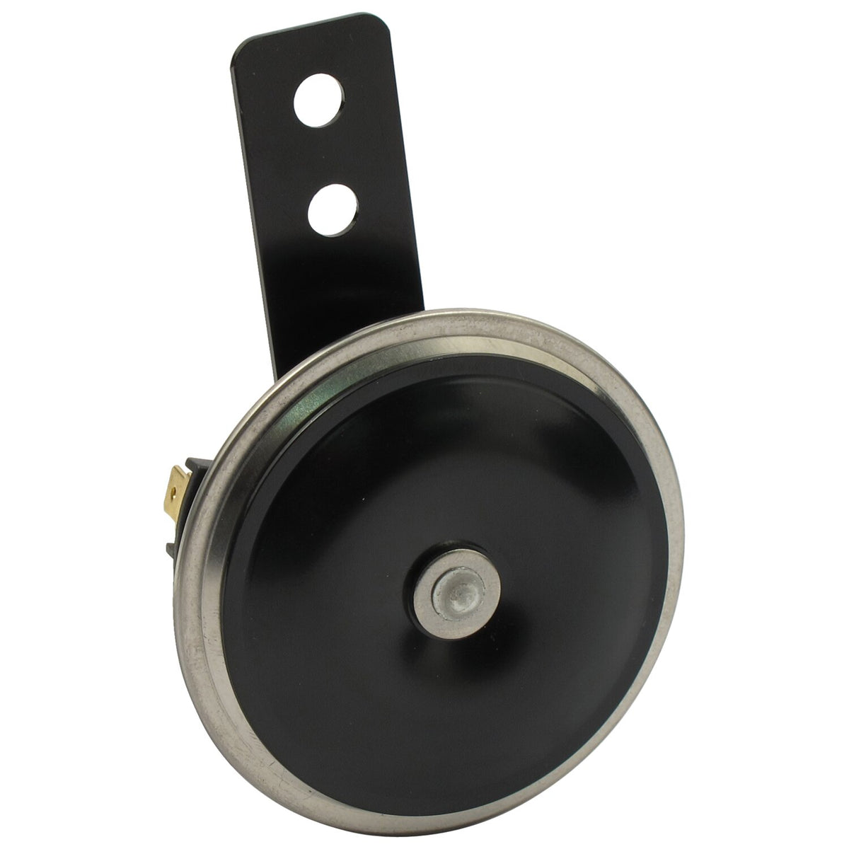 Custom disc horn. round 72mm. low tone. Chrome / black