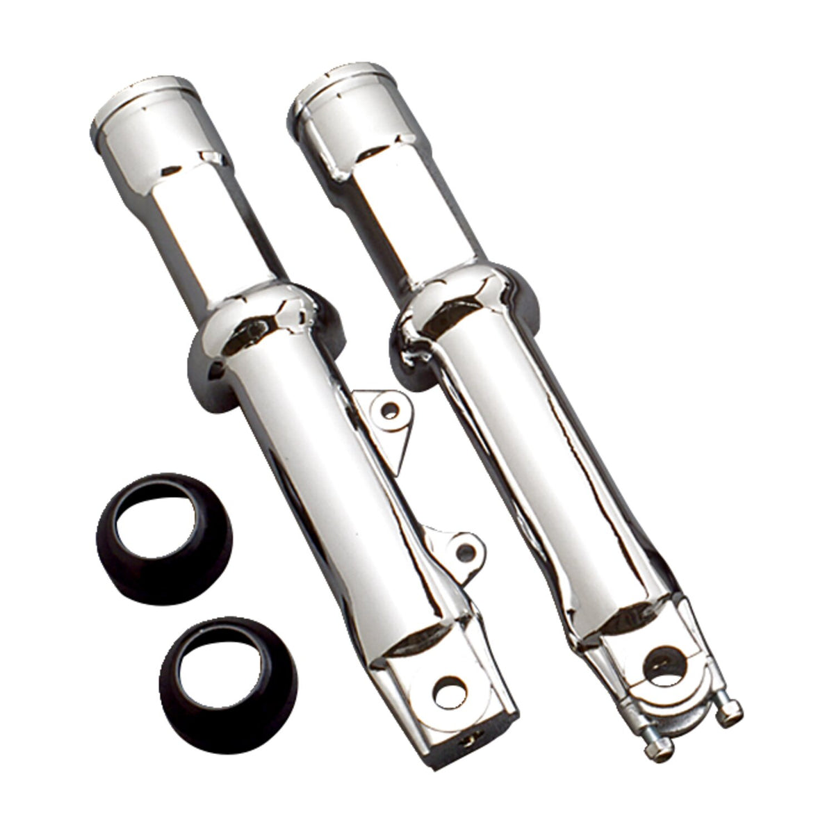 Lower fork legs, dual disc. Polished