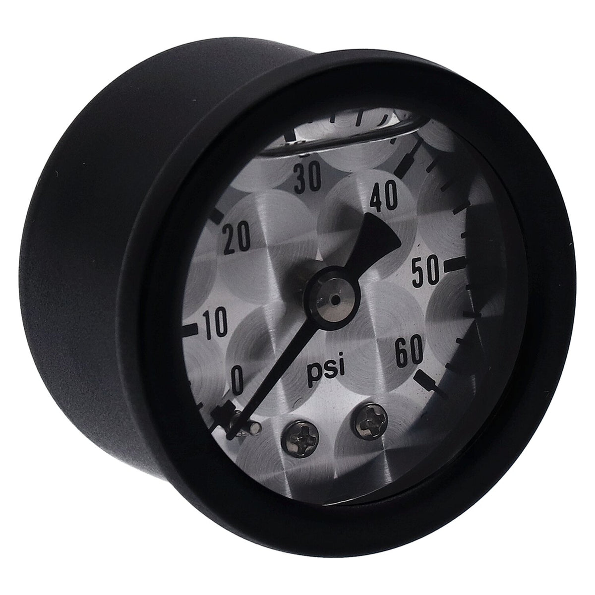 Marshall oil pressure gauge, 0-60 PSI. Black housing