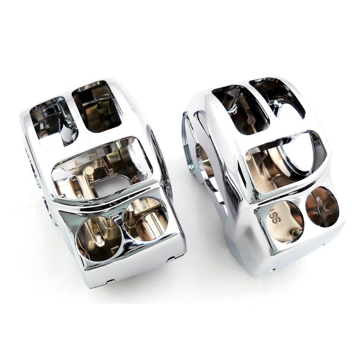 Switch housing set. Chrome