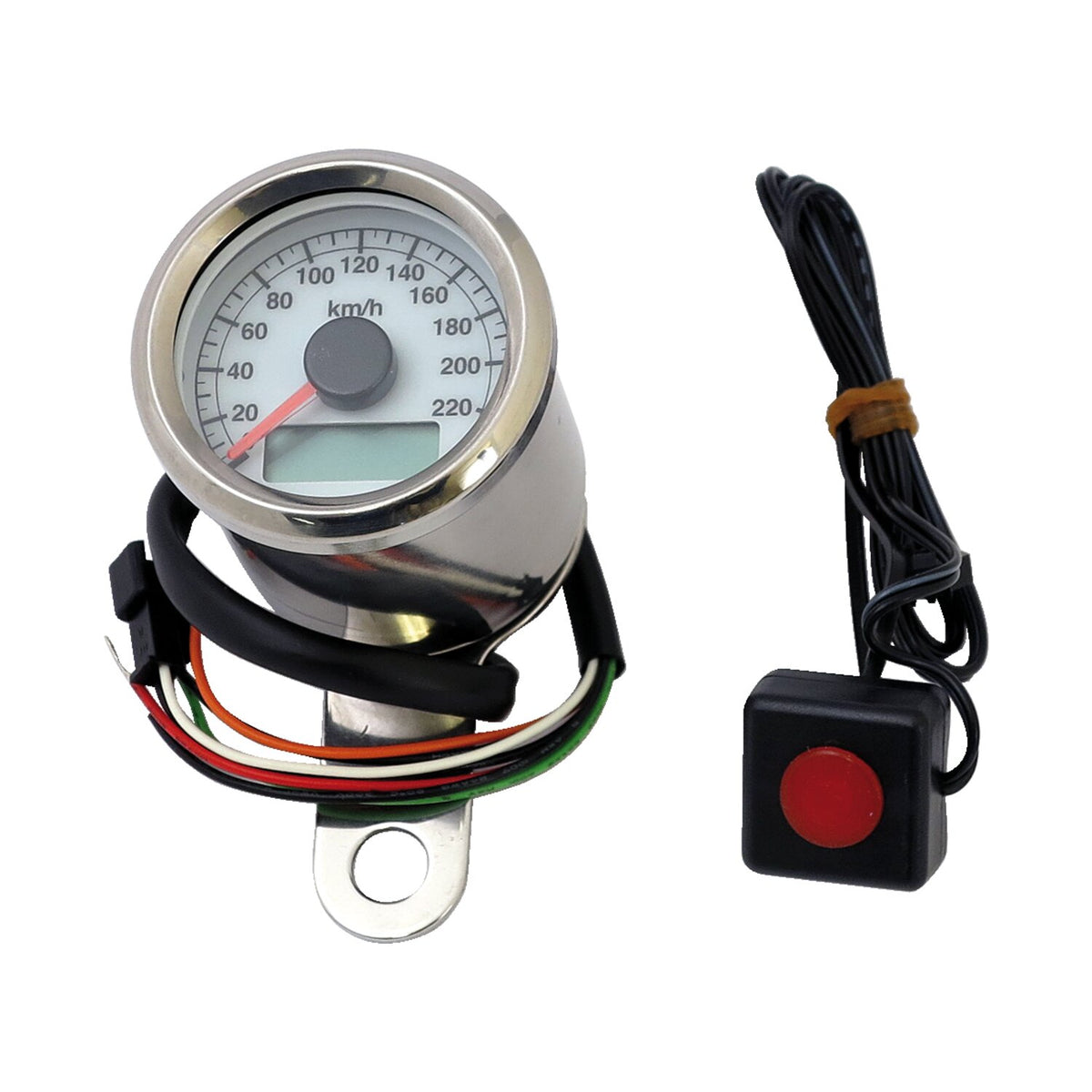 Stoker, electronic speedometer. 48mm. White face