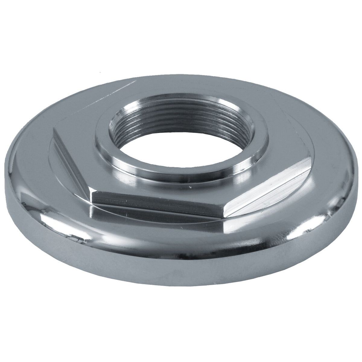 Fork bearing adjuster cone. Chrome