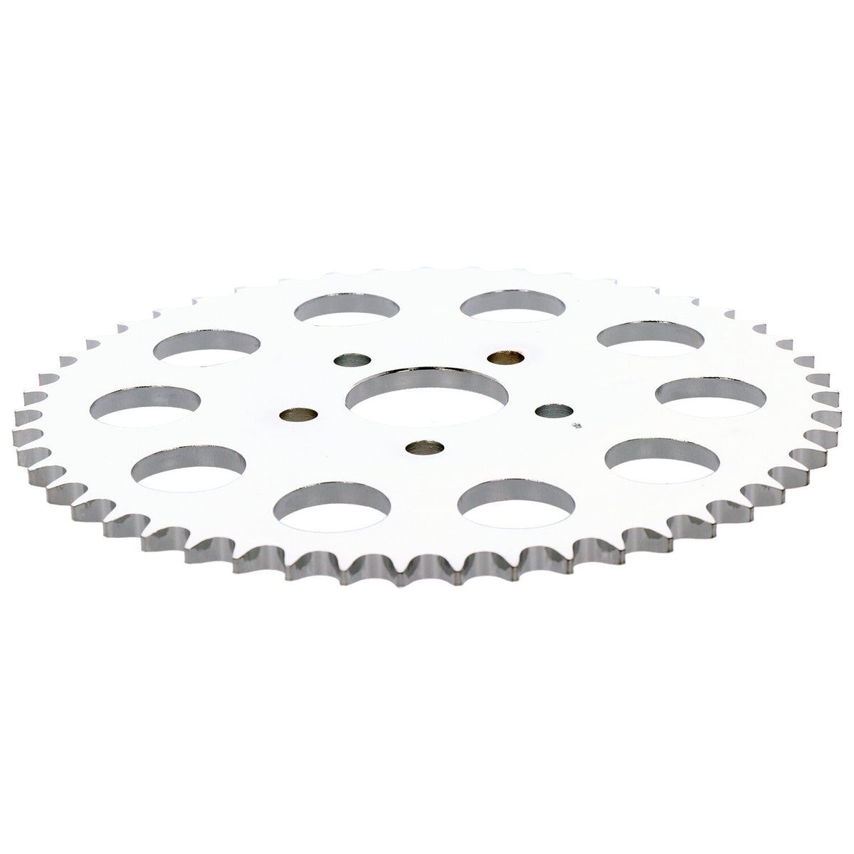 Rear sprocket, chrome. 49t