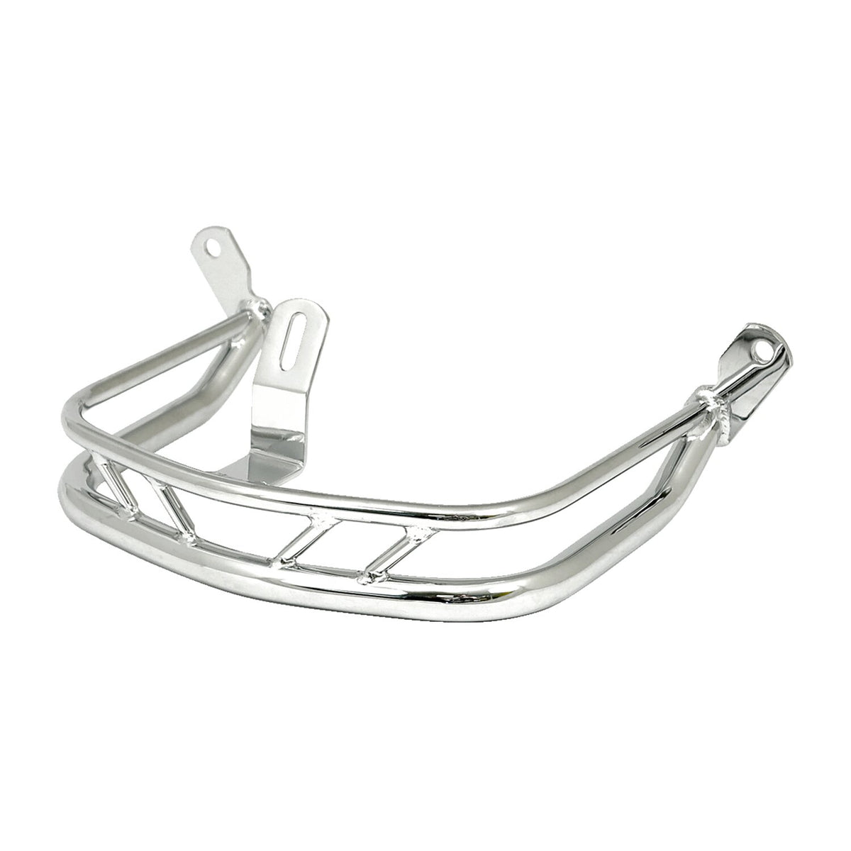 Touring fender rail, rear. Chrome