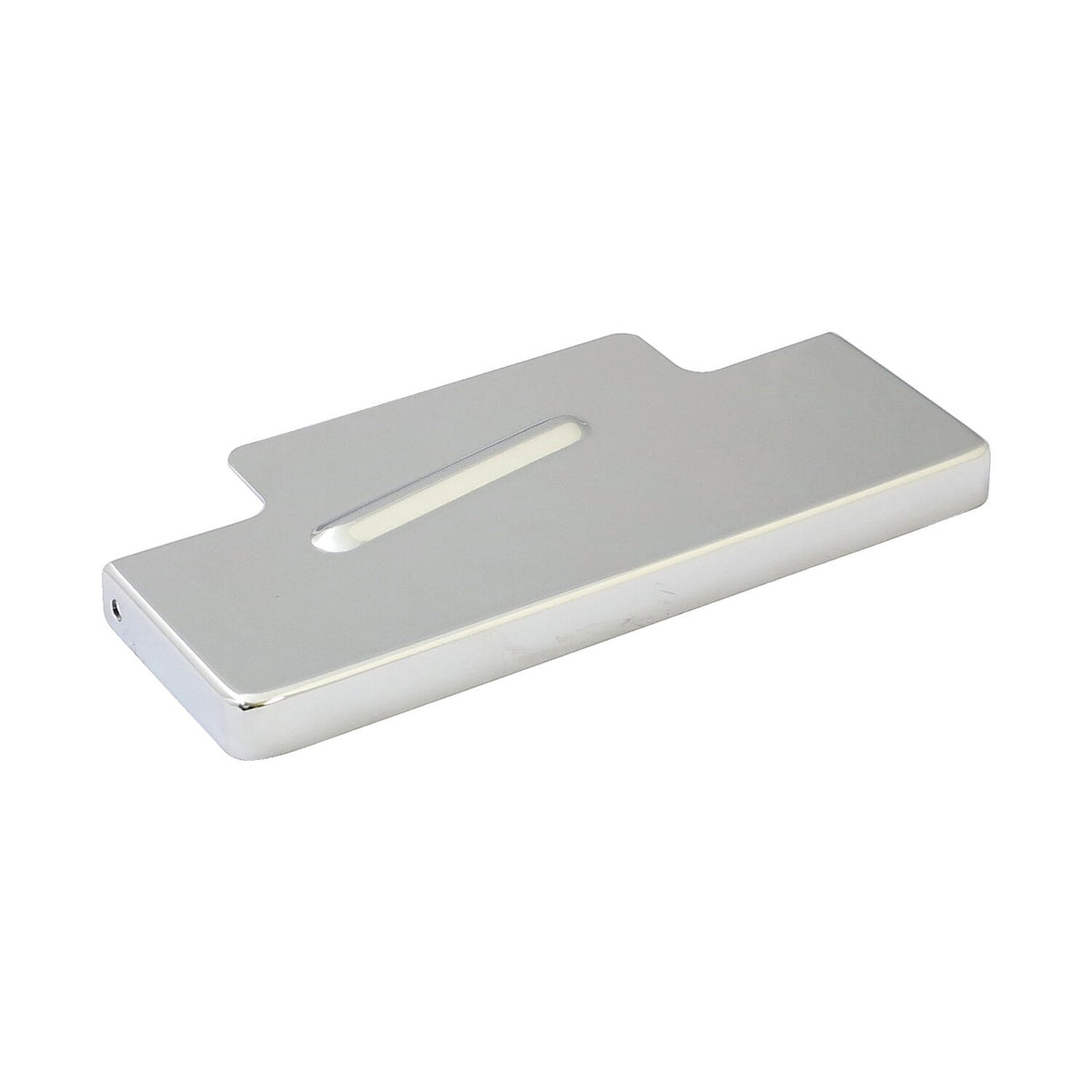 Battery top cover. Chrome