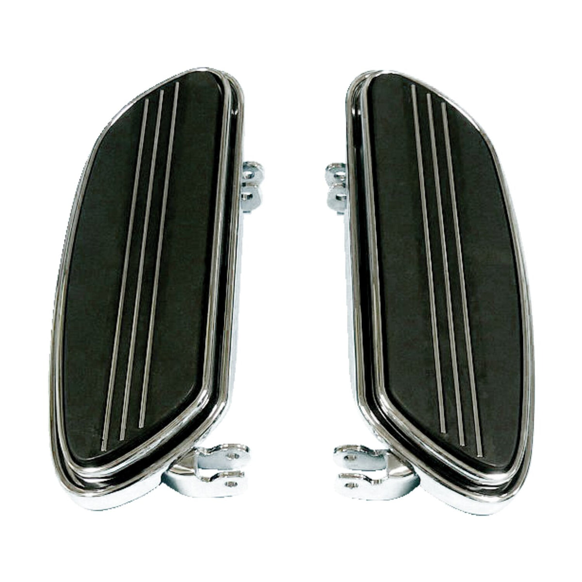 Runway rider floorboards, 1" extended. Chrome