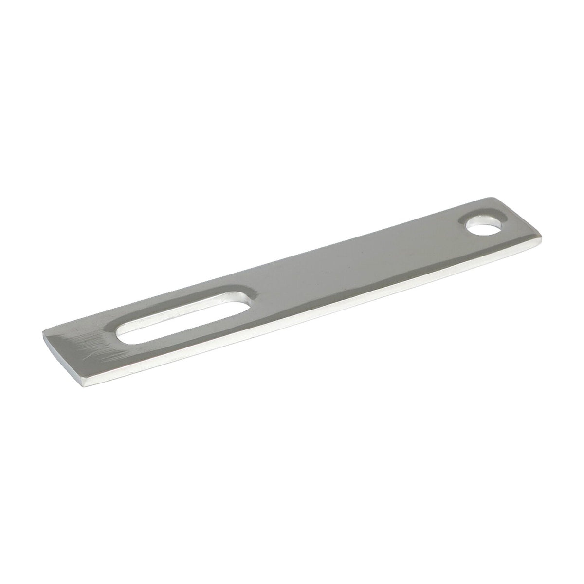 Universal exhaust mount bracket. 4-3/4" long, 2 holes