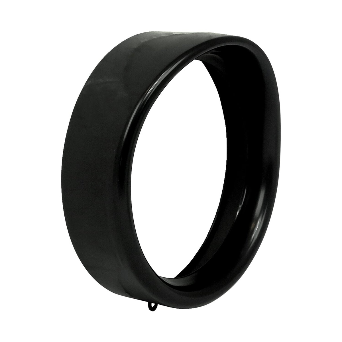 Recessed trim ring with visor. 7" headlamp. Black