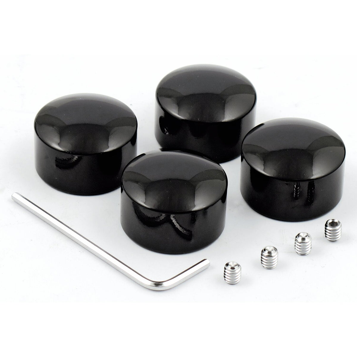 Head bolt cover kit. Smooth, black