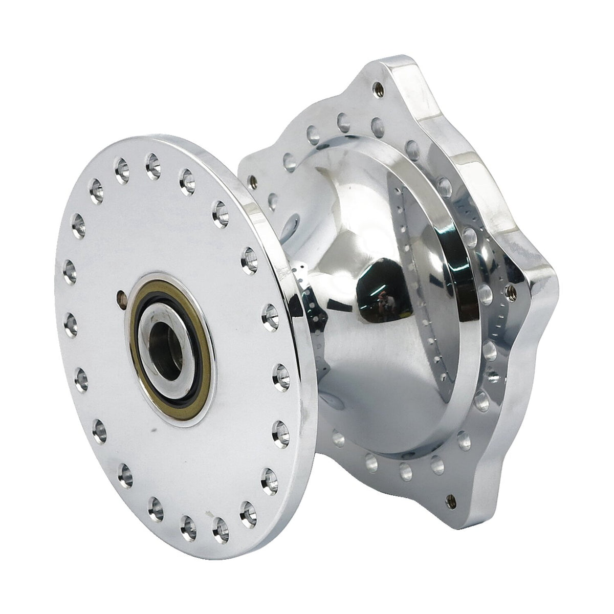 Chrome plated alu hub assy