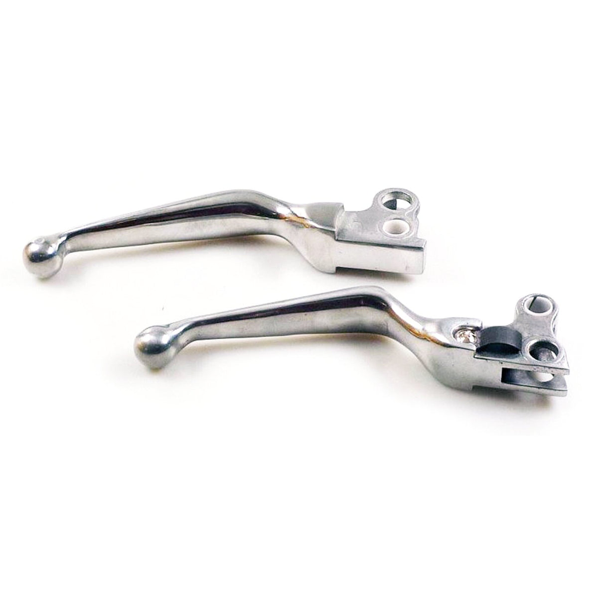 Handlebar lever set, 93-up style. Polished