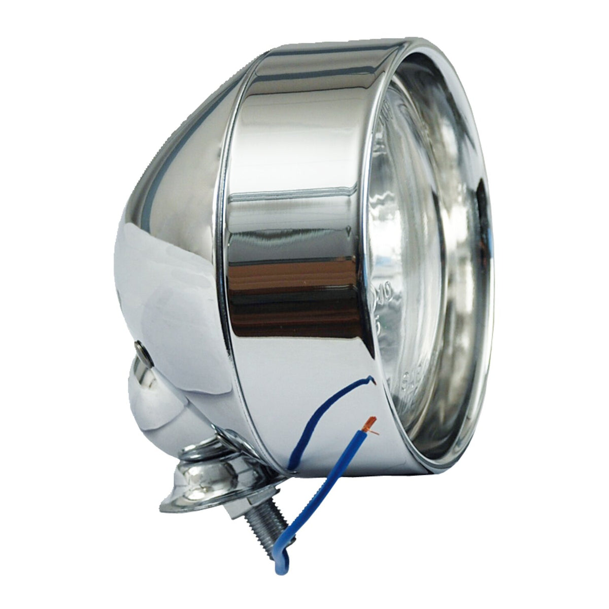 T-bone spotlamp. 3-1/2". Clear glass lens. frenched