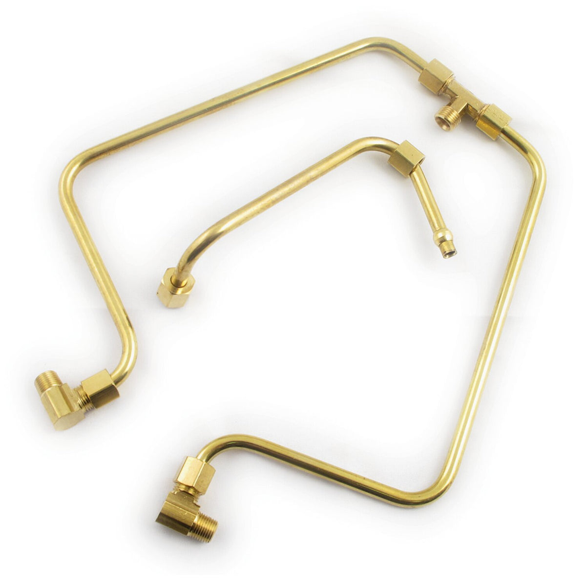 Paughco, 'Old STF' dual rocker box oil lines. Brass