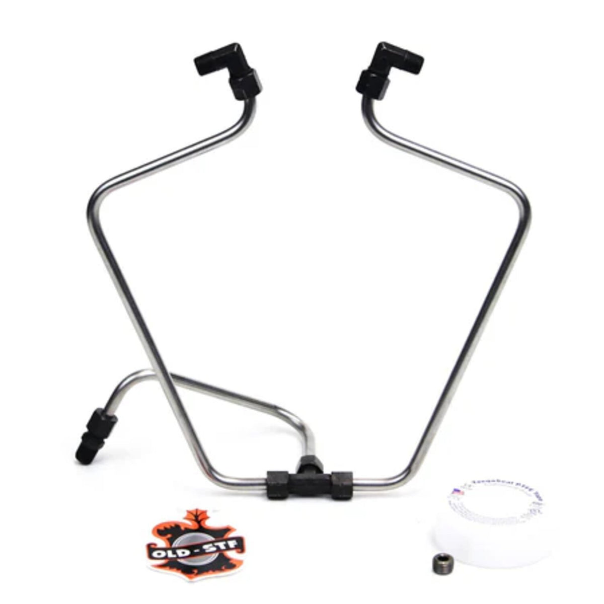 Paughco, 'Old STF' dual rocker box oil lines. Stainless