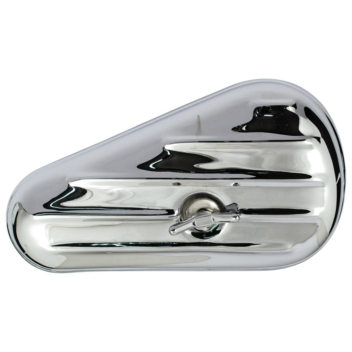 Paughco, early style tool box ribbed. Chrome
