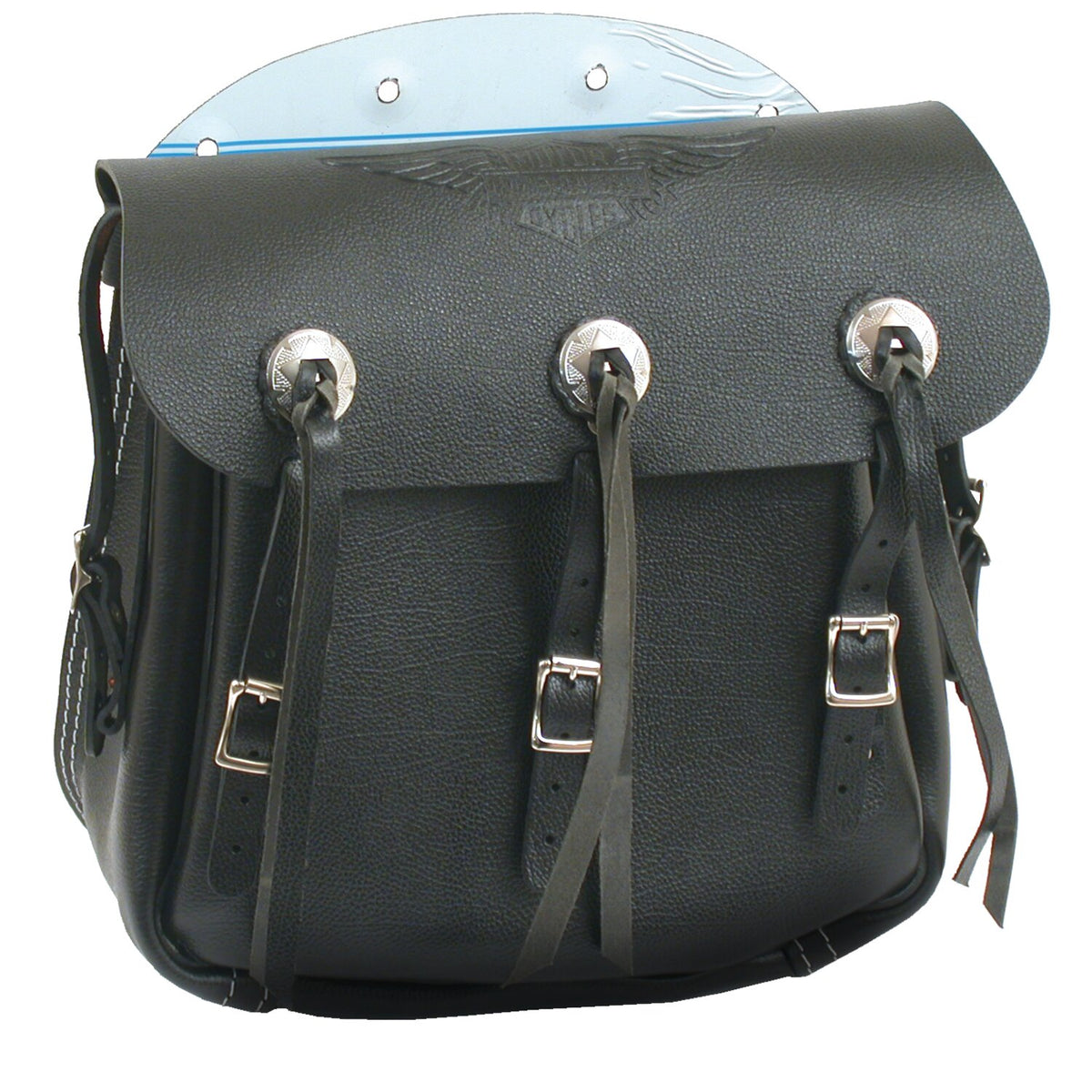 36-43 style leather saddlebag. Brown