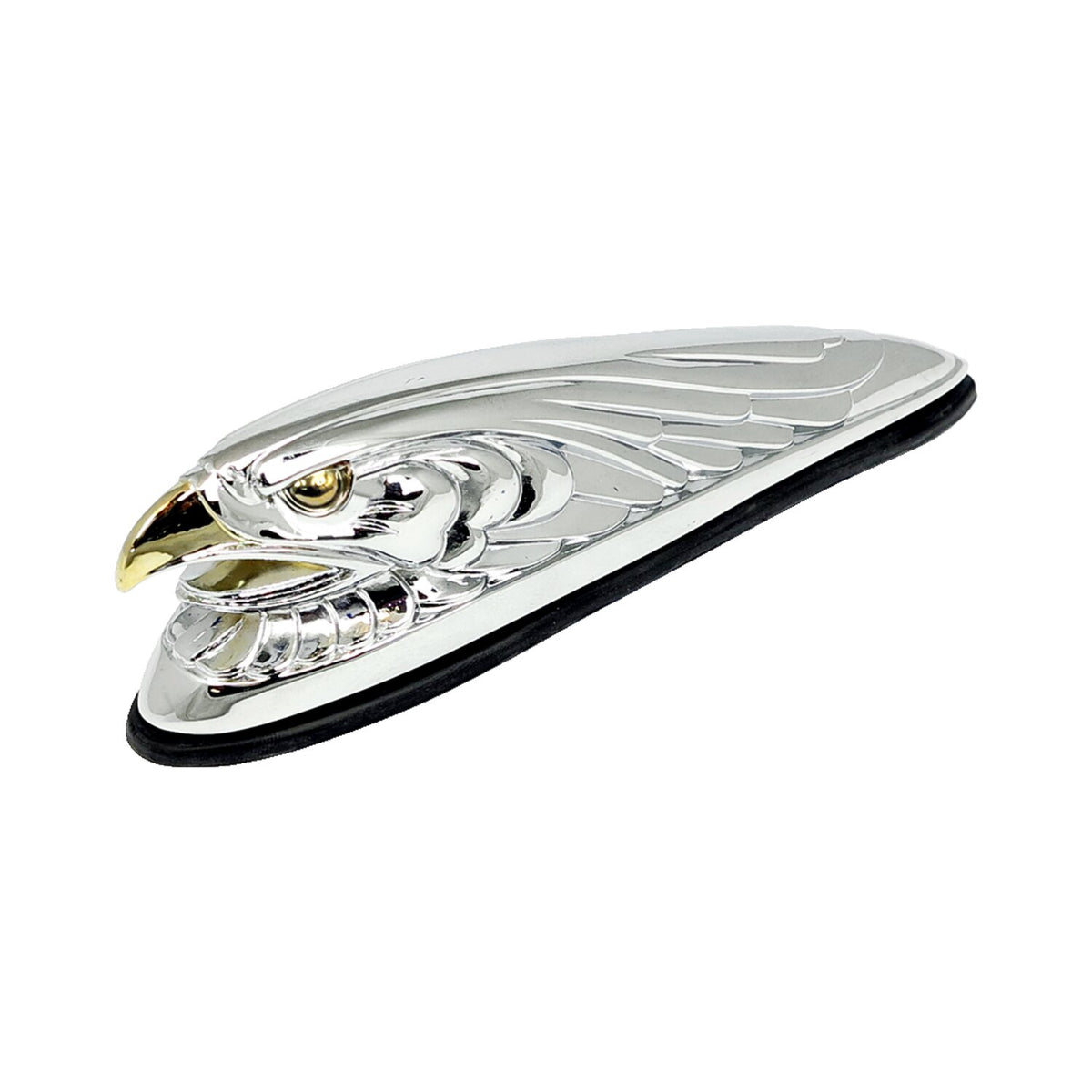 Fender ornament Eagle head, chrome gold