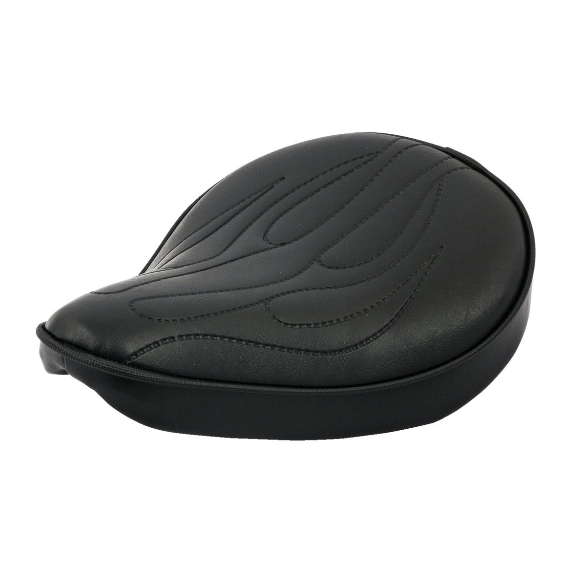 Fitzz, custom solo seat. Black flame. Small. 6cm thick