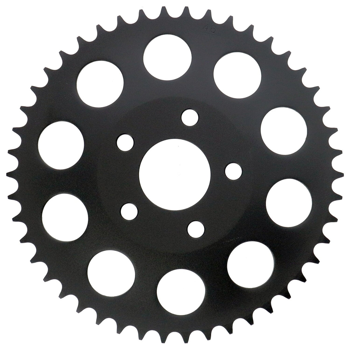 Rear sprocket, black. 46t