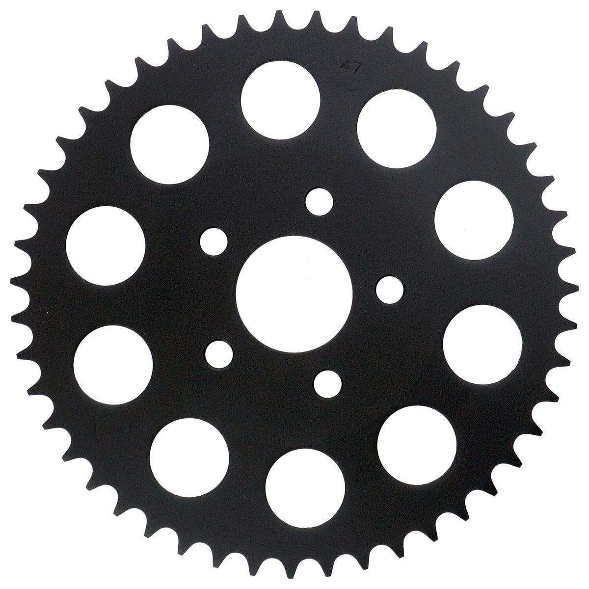 Rear sprocket, black. 47t