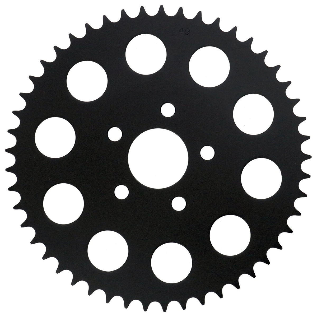 Rear sprocket, black. 49t