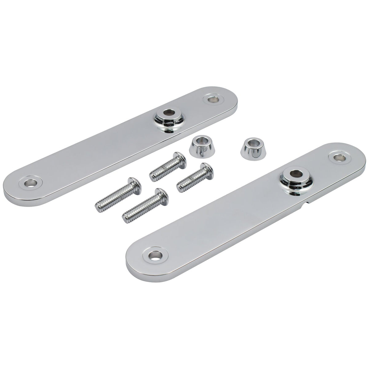 Touring front turn signal relocation kit. Chrome