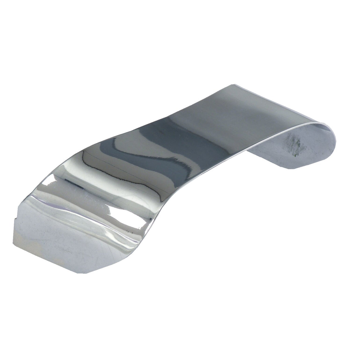 73-up taillight visor. plain. Chrome