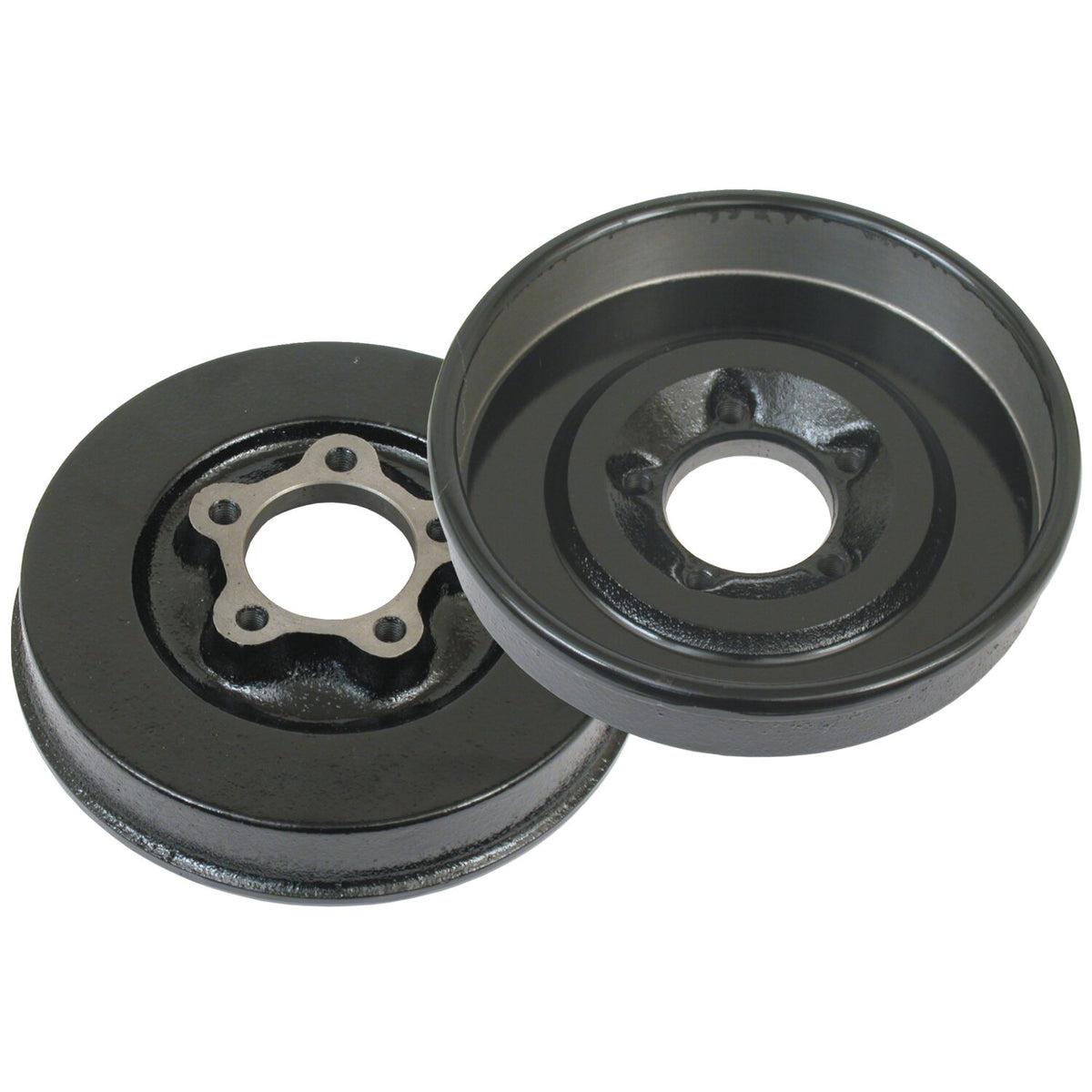 Brake drum WLC/B.T., front. Black painted