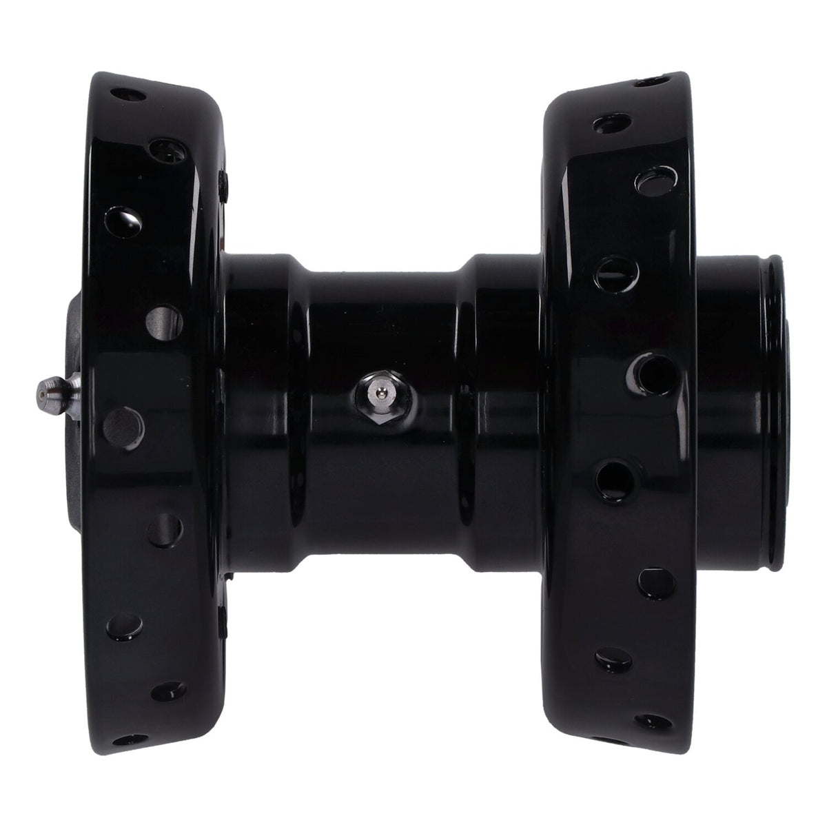 Custom Star hub, for OEM axle. Black with chrome star