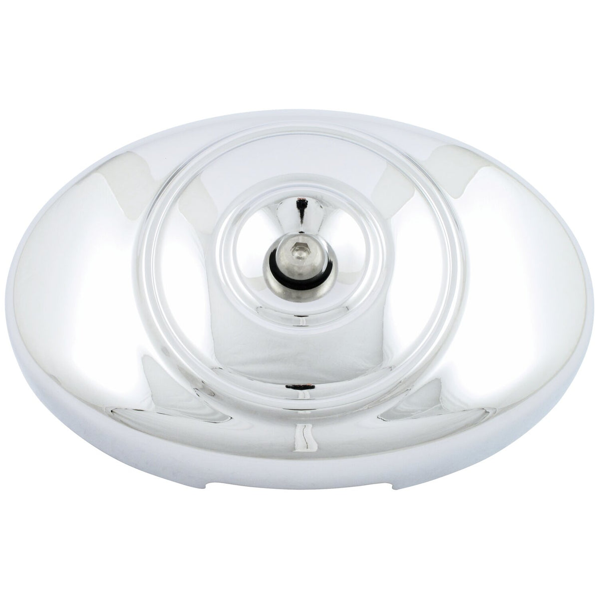 Oval OEM style air cleaner cover Twin Cam. Chrome