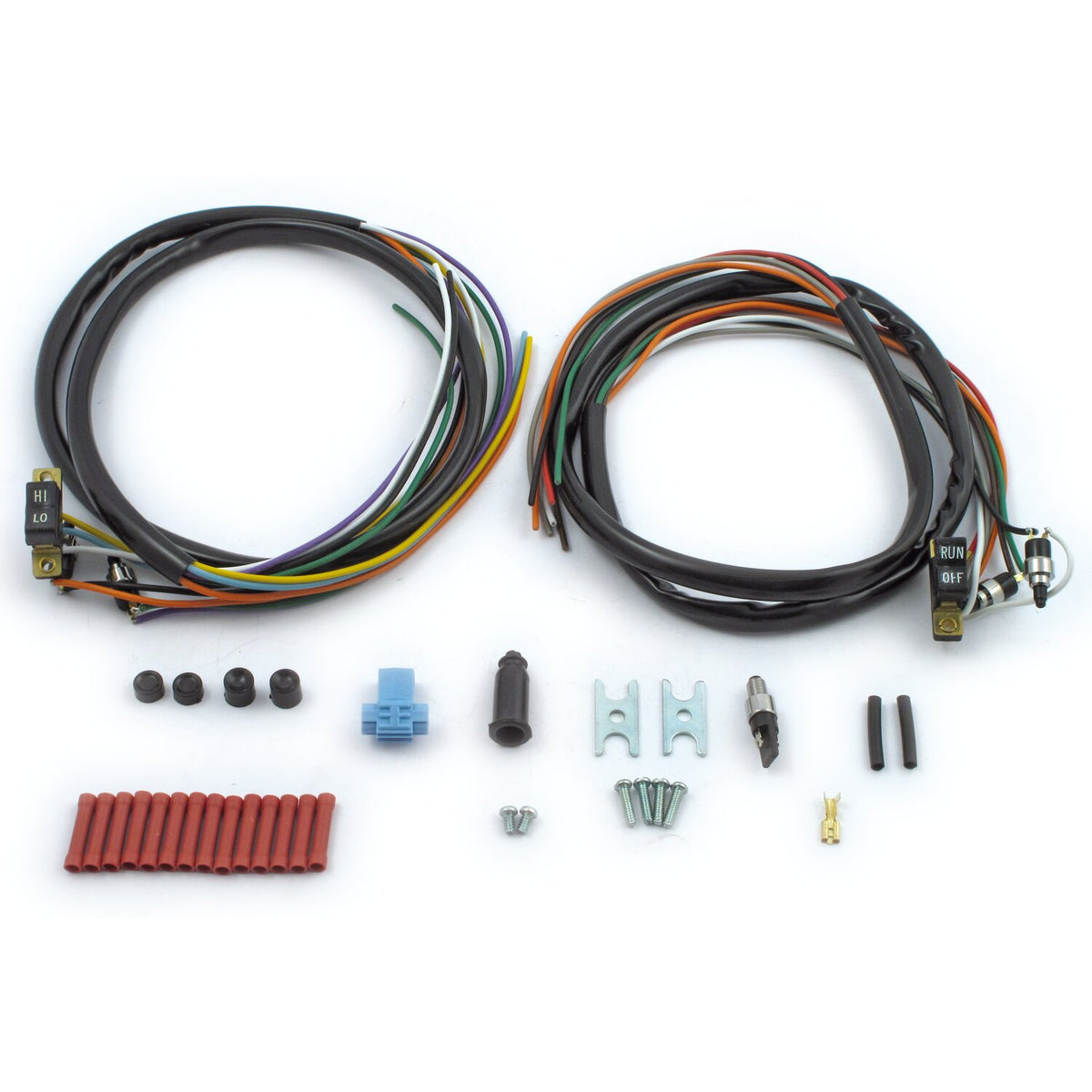 Handlebar wire & switch kit. Black switches
