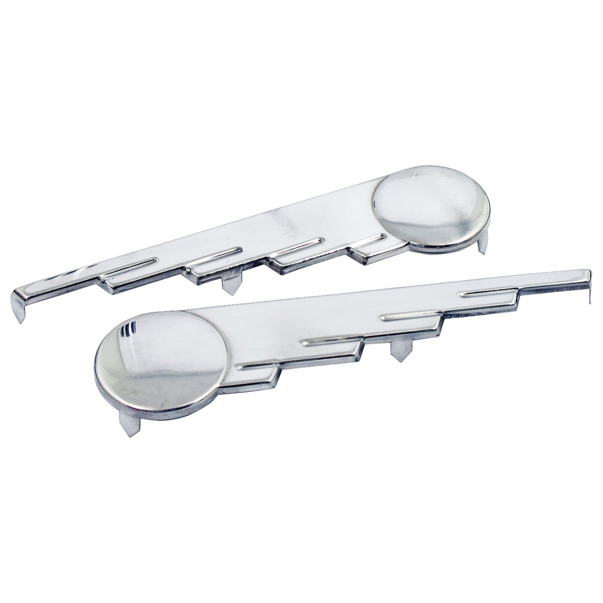 Saddlebag trim, speed ball wings. Stainless
