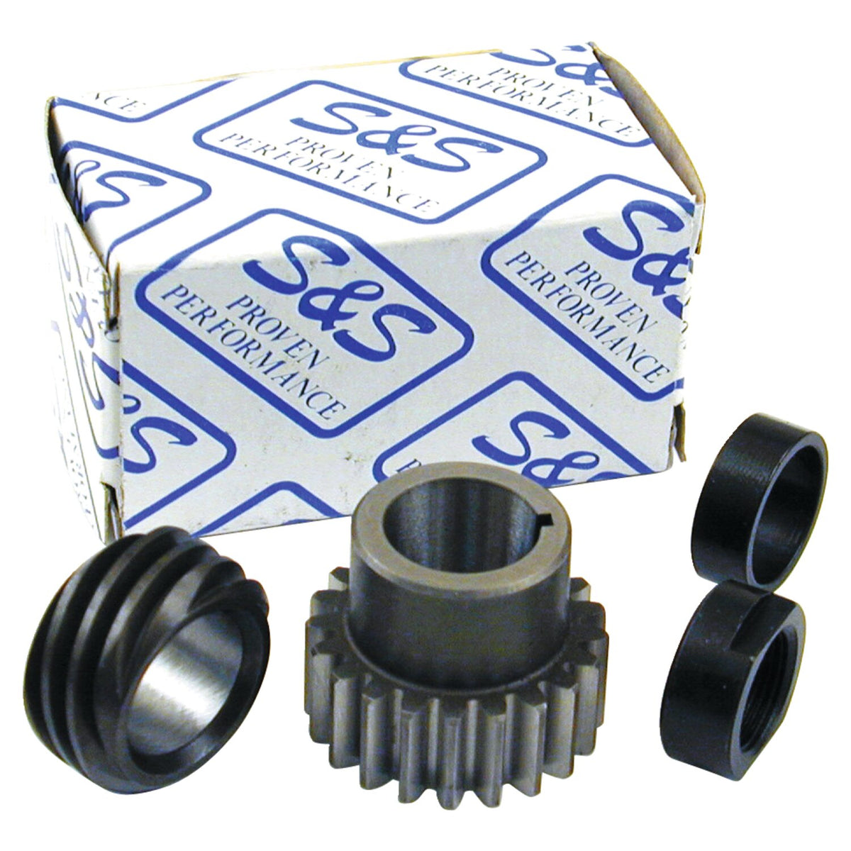 S&S, 90-99 B.T. pinion shaft gear/conversion kit. Red
