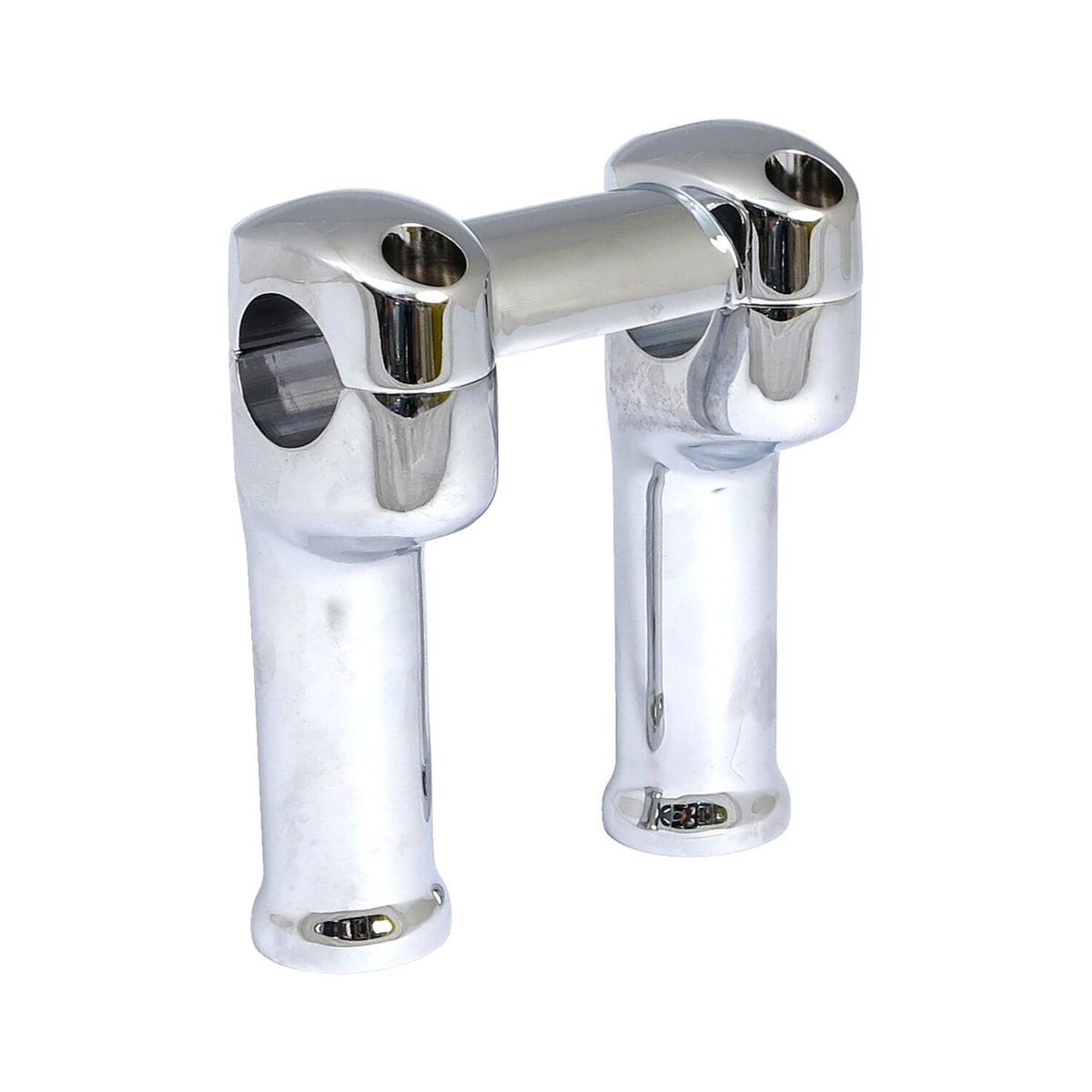 Grady riser set. 5" rise, for 1-1/4" bars. Chrome