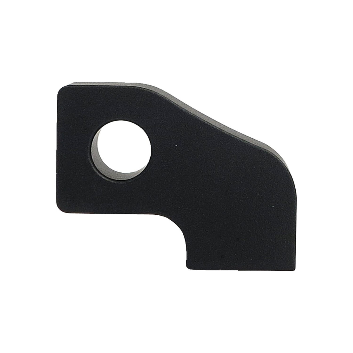 Custom headlamp mount block. angled. Black