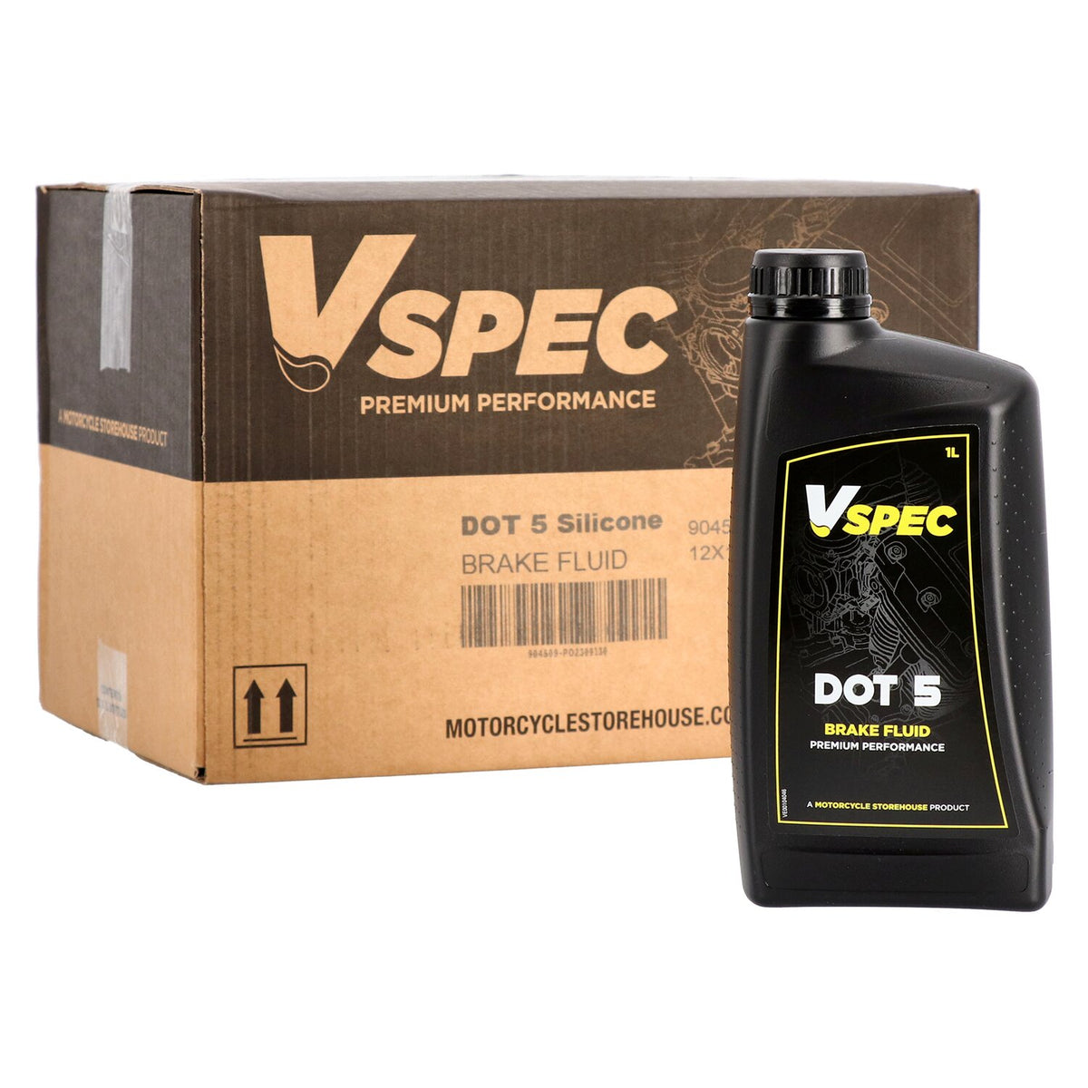 Vspec, Brake fluid DOT 5 Silicone. 1 liter.