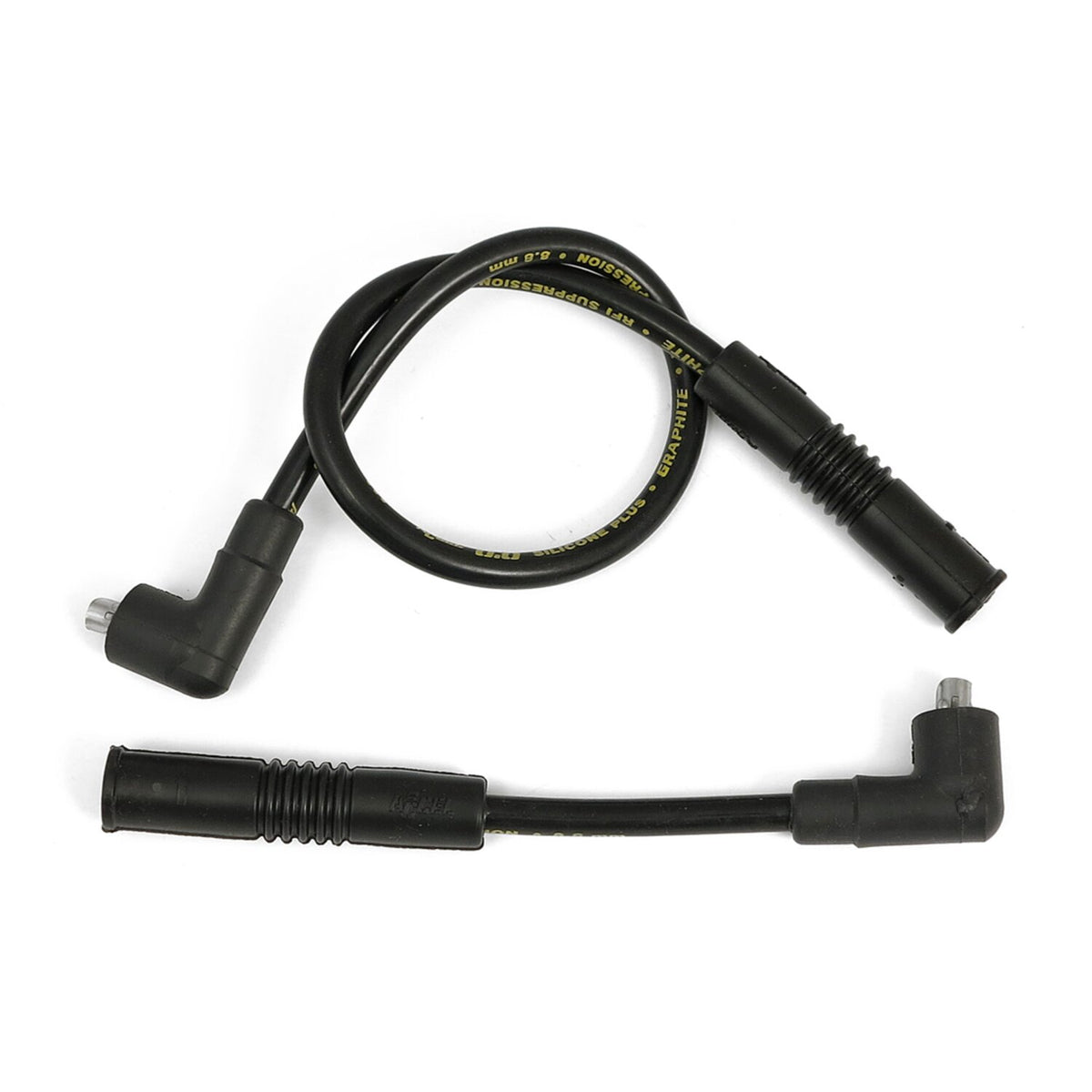 Accel, 8.8mm supression core spark plug wire set. Black