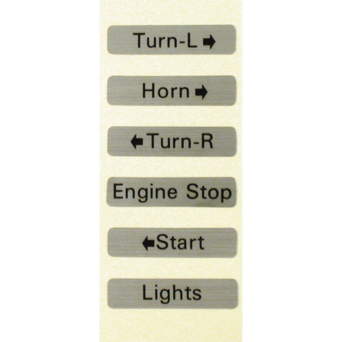 Decal set, switch housing