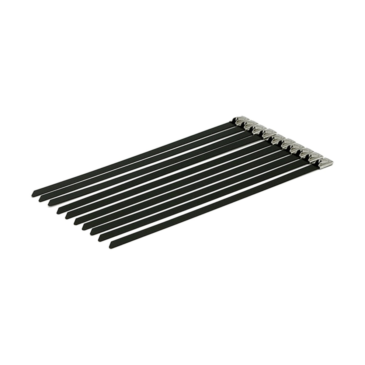 Exhaust tie wraps 8" long black stainless