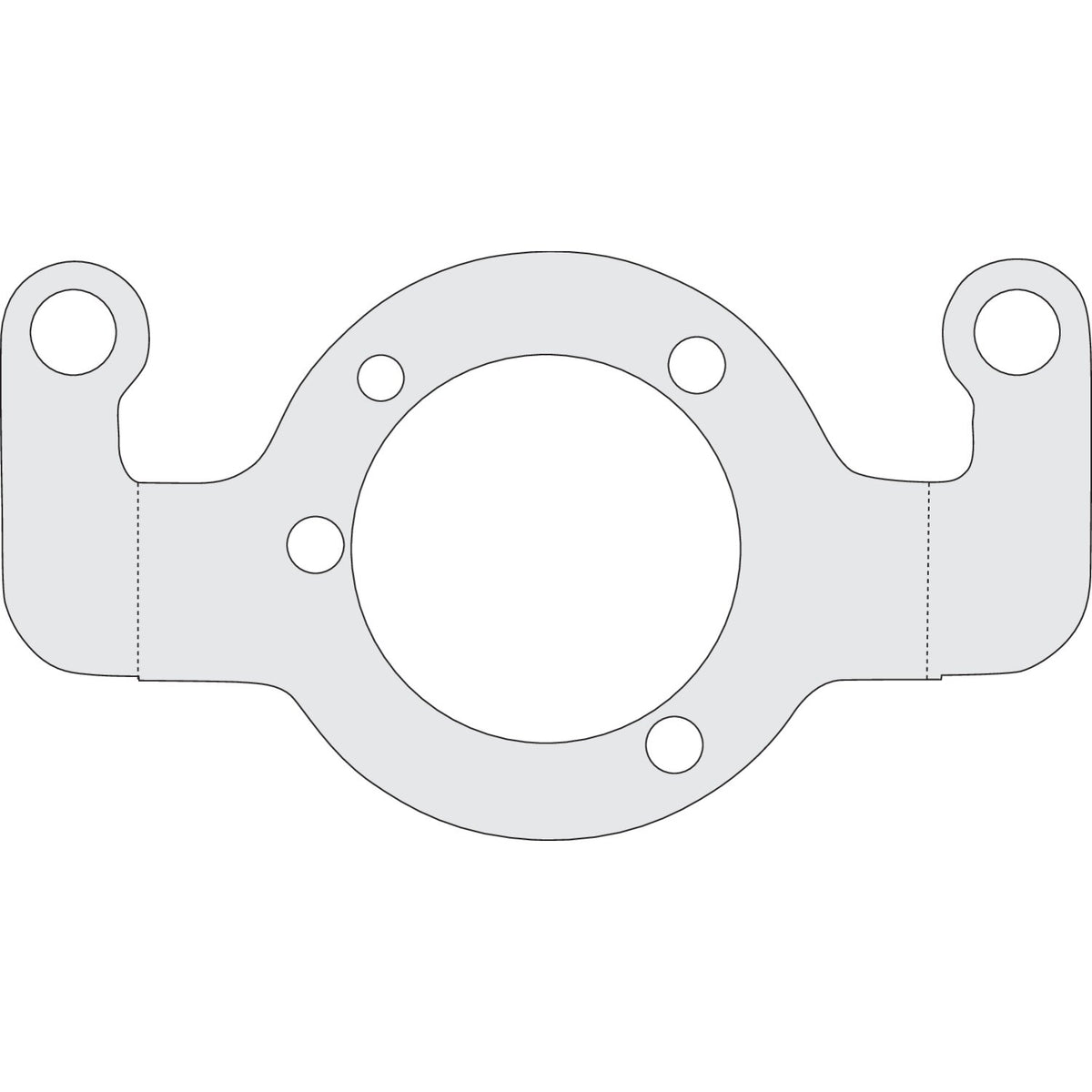 Air cleaner adapter bracket. Chrome